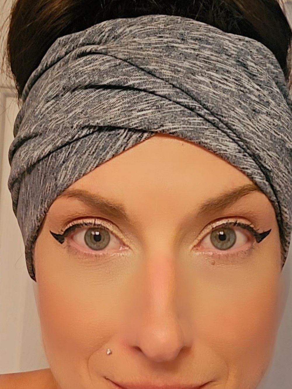 Gray Twist Headwrap Turban